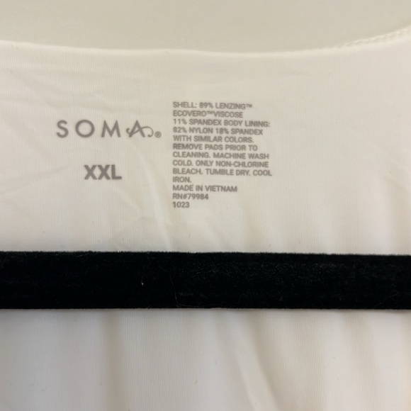 SOMA Body Short-Sleeve V-Neck Bodysuit XXL NWT - Picture 6 of 8